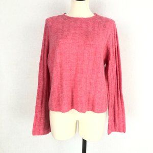 H&M Divided Pink Wool Alpaca Blend Sweater Sz M
